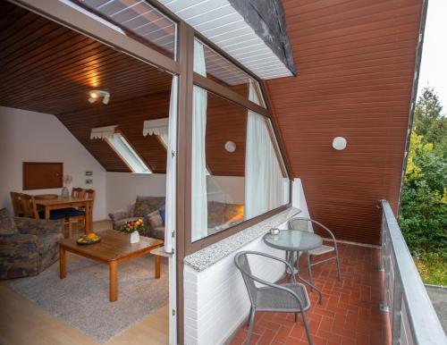 陽台/露台, Ferienwohnung Walther in 呂貝克郊區