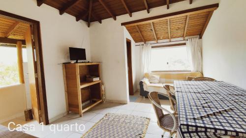 Közös társalgó / TV, Casa em Ilhabela SP in Cambaquara