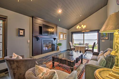 Luxe Breezy Point Escape with Dock and Fire Pit!