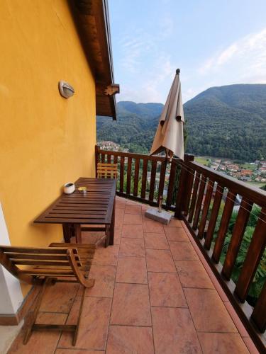 Balkon/terasa, La Nave B&B in Monteggio