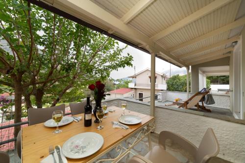 balkon/terras, Minas Apartments in Kefalonia