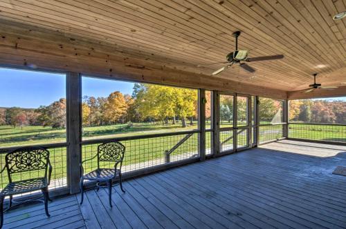 Clarkesville Ranch Cabin with Screened-In Porch!