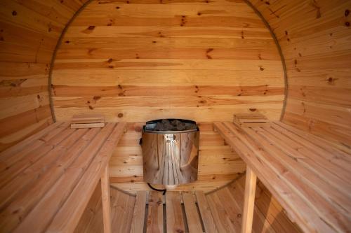 Domek Julia z banią ruską i sauną (Domek Julia z bania ruska i sauna) in Сулєжино