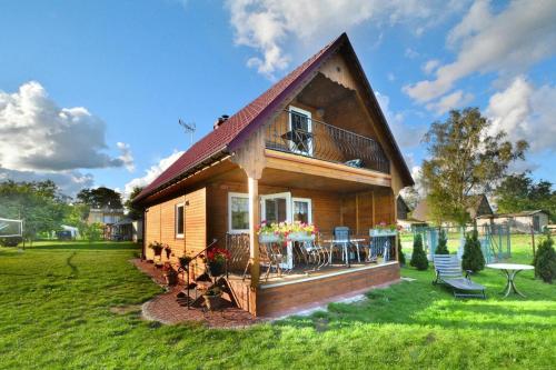 Viesnīcas āriene, Large holiday home with a lake view in Krag (West Pomeranian)