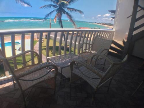 Erkély/terasz, Apartamento Duplex beira Mar in Nisia Floresta