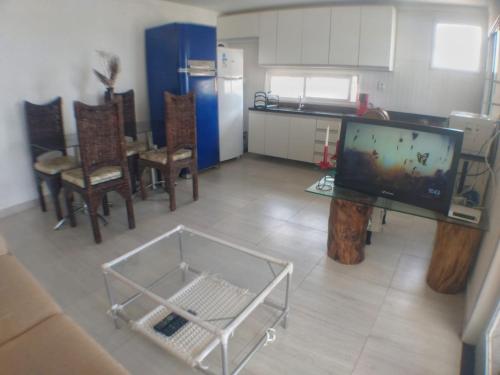 Konyha, Apartamento Duplex beira Mar in Nisia Floresta