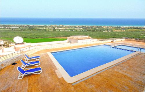  Beautiful Apartment In Pego With Sauna, 3 Bedrooms And Outdoor Swimming Pool in Pego
