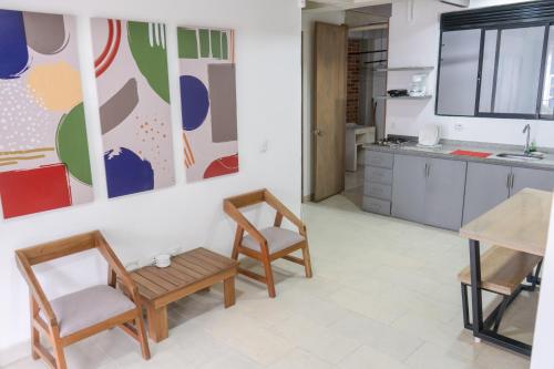 Kitchen, M1145 Aparta Loft in Jardin