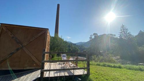 Erkély/terasz, CHECKIN THE BOX Schloss Neubruck in St. Anton An Der Jessnitz