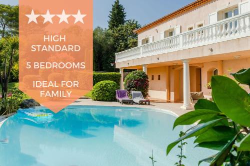 RARE Magnifique villa 5 chambres à Mougins gîte à louer Les Baraques