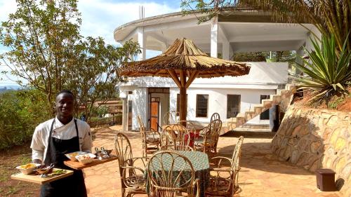 Restaurante, Banda Lodge in Masaka
