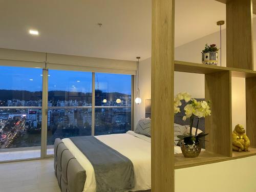 One-Bedroom Apartment room in NUEVA Suite-Piso 21 Vista La Carolina @ONE Quito