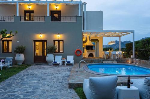 Villa Elodia with Pool & Garden in Heart of Crete