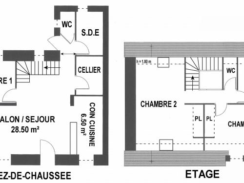 Gîte Herbignac, 4 pièces, 7 personnes - FR-1-306-1105