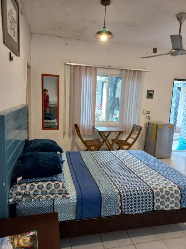 1 double bed