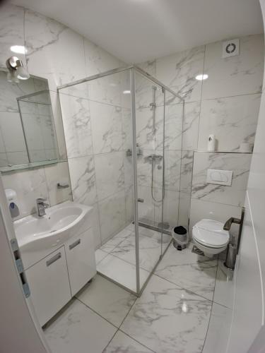 Fürdőszoba, Apartmani Danube LUX Smederevo in Donji Grad