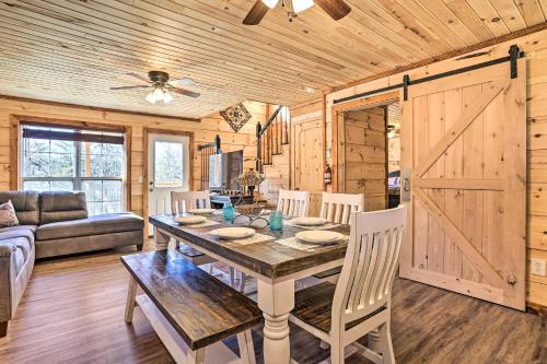 Serene Lakefront Cabin with Deck and Fire Pit!