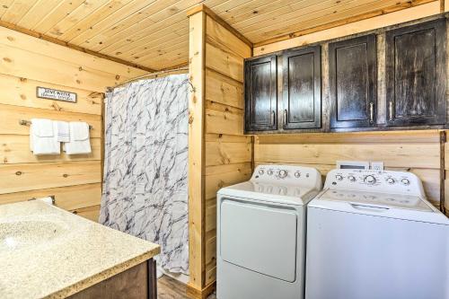 Serene Lakefront Cabin with Deck and Fire Pit!