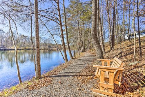 Serene Lakefront Cabin with Deck and Fire Pit!