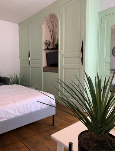 1 double bed