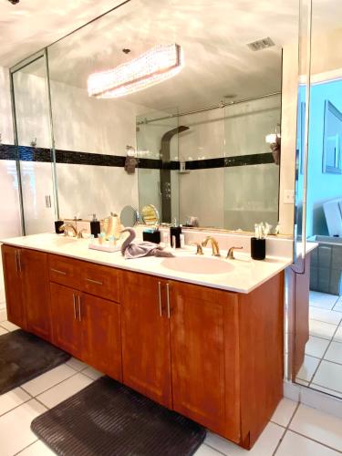 Large luxurious direct ocean front Penthouse or Deluxe one bedroom ocean front condo-free parking- - 샤워실