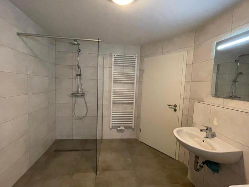 浴室, Ferienwohnung Nordsauerland in 萊內斯塔特