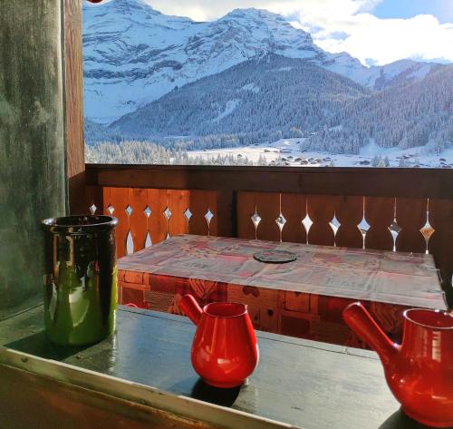 balcon/terrasse, Studio avec vue splendide sur les Diablerets in Les Diablerets