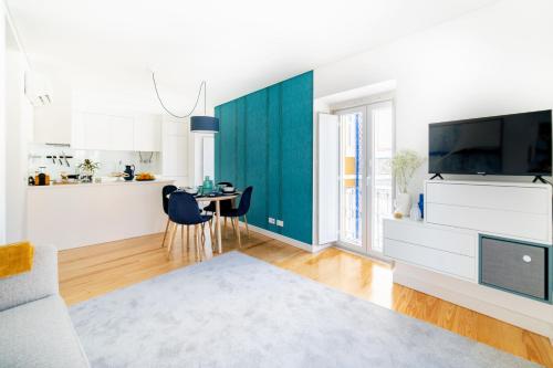 Blue by the River - elegant two-bedroom in Santos
