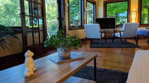 The Front Porch Room of a 140-Year-Old Victorian House