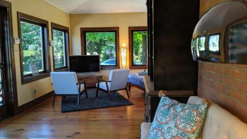 The Front Porch Room of a 140-Year-Old Victorian House