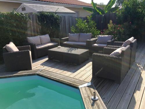 Villa de 4 chambres avec piscine privee jardin clos et wifi a Biscarrosse