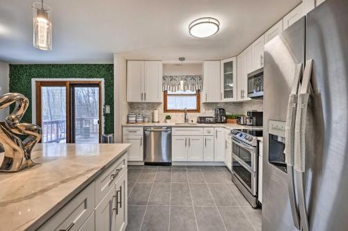 Modern East Stroudsburg Home w/ Pool + Fire Pit in Marshalls Creek