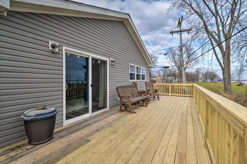 Lakefront Home with Deck, Fishing Dock and Canoe!