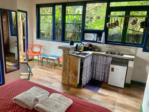 Chalé Pau D’Alho - Pé na Areia - Curral, Ilhabela (Chale Pau D’Alho - Pe na Areia - Curral, Ilhabela) in หาดกูร์รัล