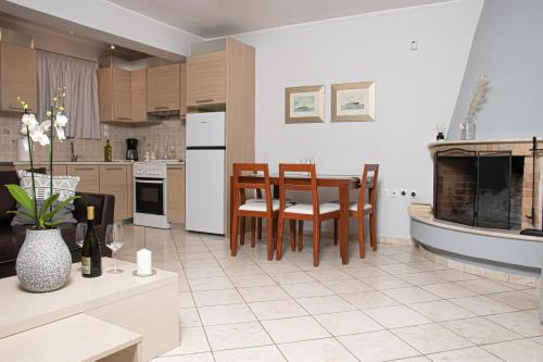 Konyha, SALTSEA BOUTIQUE VILLAS in Xironomi