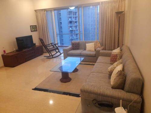 3bhk fully furnished Ac flat at higher floor in Lodha Belmondo