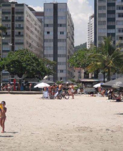 Pe na areia em Santos Santos