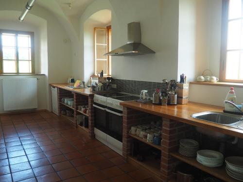 Kitchen, Penzion Caslava in Nove Mesto Na Morave