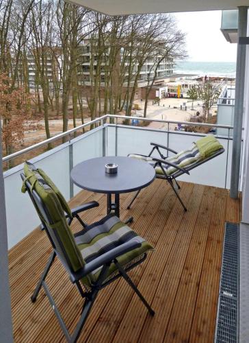 Terraza/balcón, Strandglück Haus A Strandglück Appartement 22A (Strandgluck Haus A Strandgluck Appartement 22A) in Scharbeutz