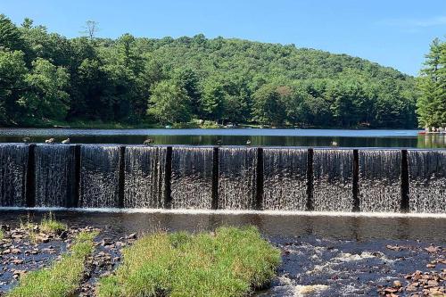 Lakefront Poconos Retreat with Hot Tub, Near Hiking! Lakefront Poconos Retreat with Hot Tub, Near Hiking!