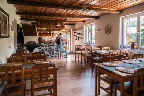 餐廳, Penzion La Baita in 布蘭納