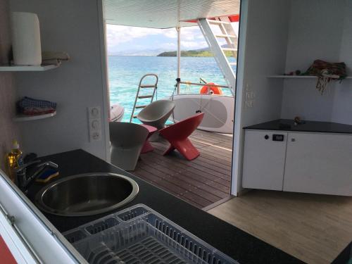 keittiö, Aqualodge Martinique in Sainte-Anne