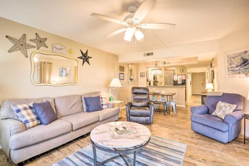 St Augustine Beach Condo with Patio and Pool Access!