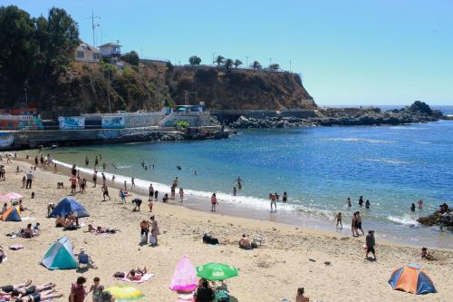 Strand, Hostal del Viajero in Playa Ancha