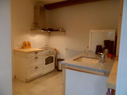 廚房, Schloß Roßdorf Ferienwohnungen & Camping in 伯恩斯豪森