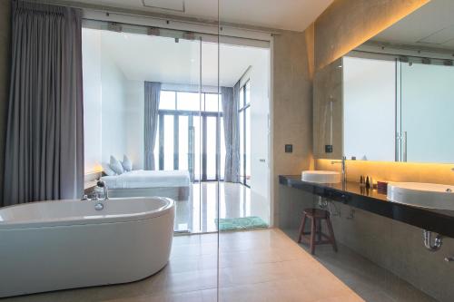 Gut gepflegte Badezimmer