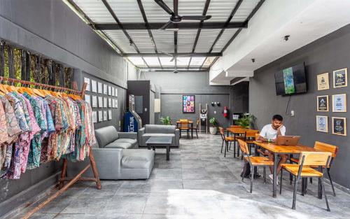 gedeelde lounge/tv-ruimte, Che Tulum Hostel & Bar in Tulum