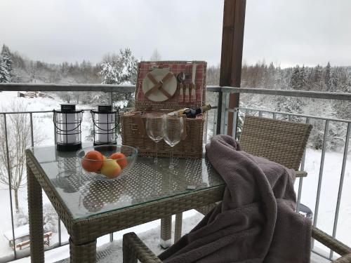 陽台/露台, Apartmán 12 Stožec (Apartman 12 Stozec) in 斯托澤茨
