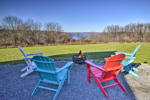 Hilltop Retreat and Spa with Lake Otisco Views! - Accommodation - Tully