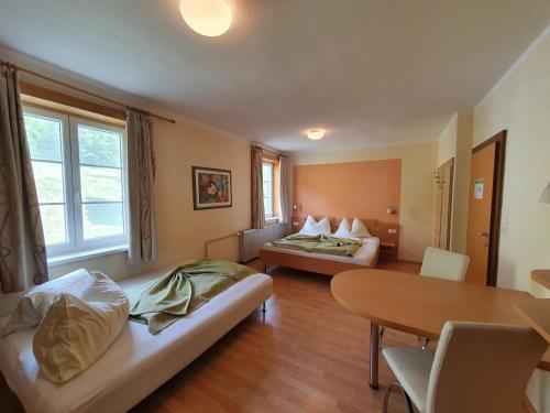 1 queen bed, 1 sofa bed